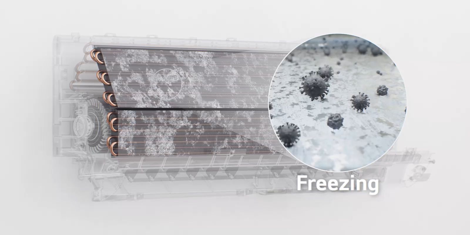 Freeze Cleaning làm sạch bên trong dàn lạnh